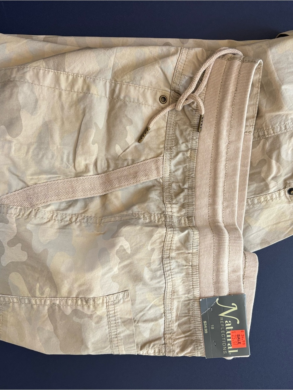 Natural Reflections Men's Tan Camo Cargo Pants